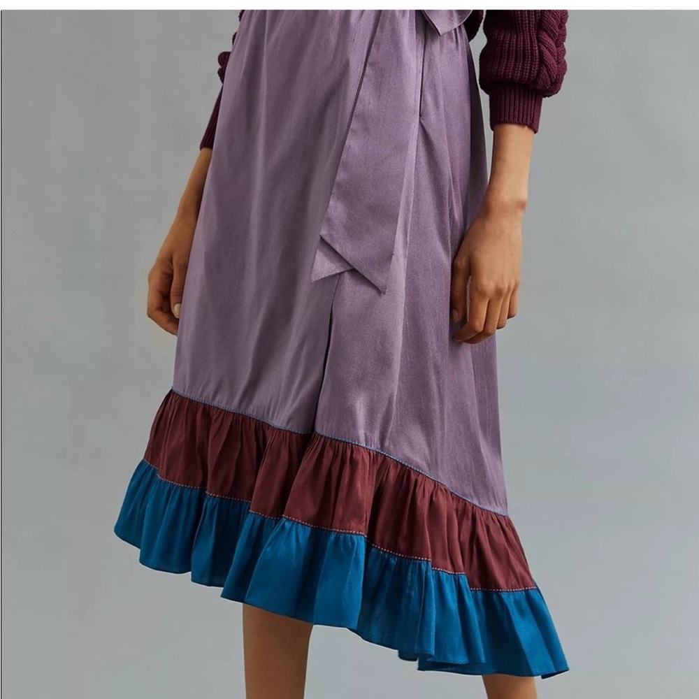 Anthropologie sachin & Babi color blocked Mindi skirt sz 4 - Picture 2 of 10